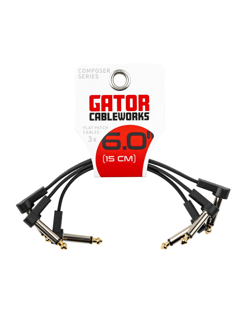Gator Cableworks 3PK of Composer Series Flat Patch Cable - 6" - Open Box