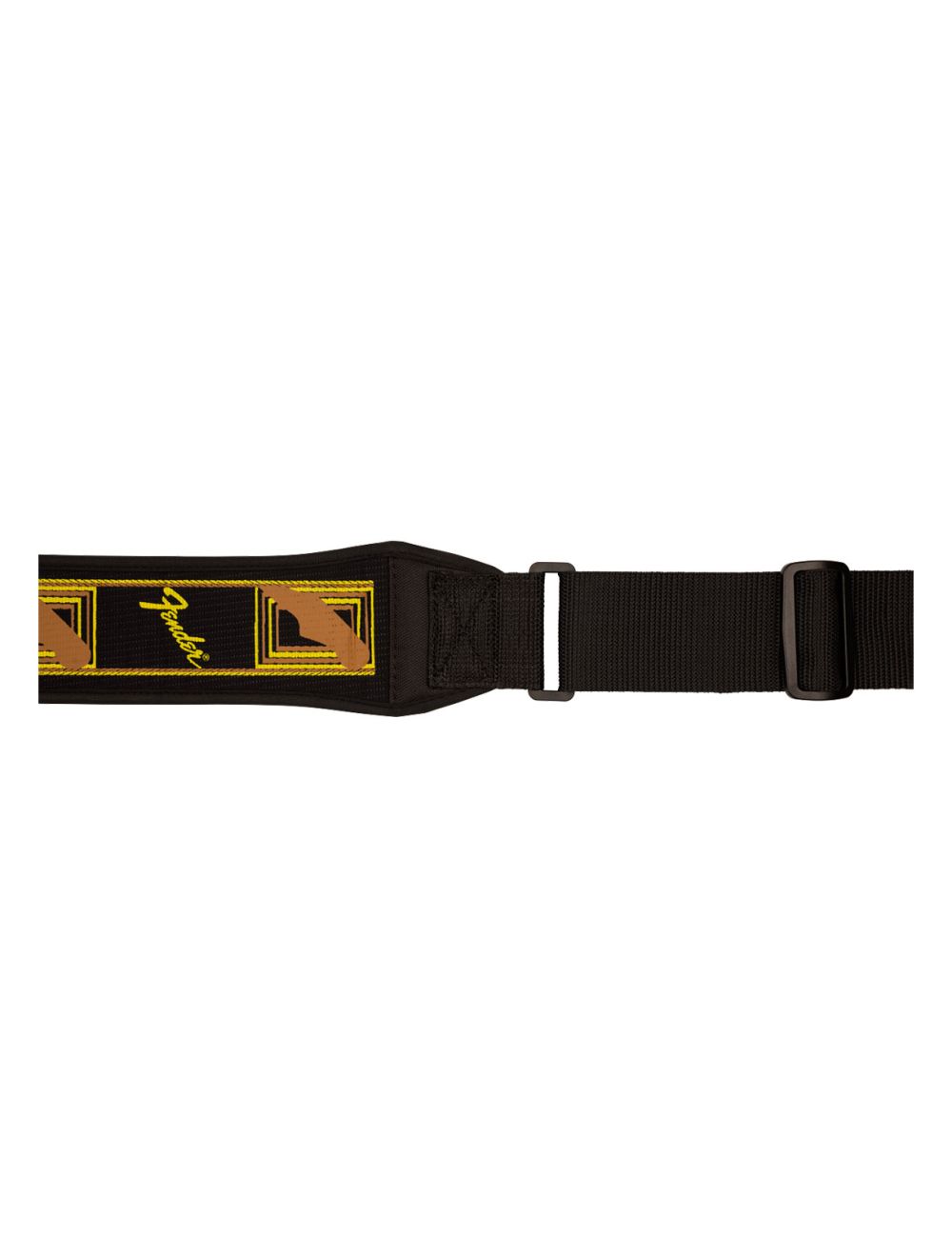 Fender Swell Neoprene Guitar Strap - Black/Yellow/Brown Mono