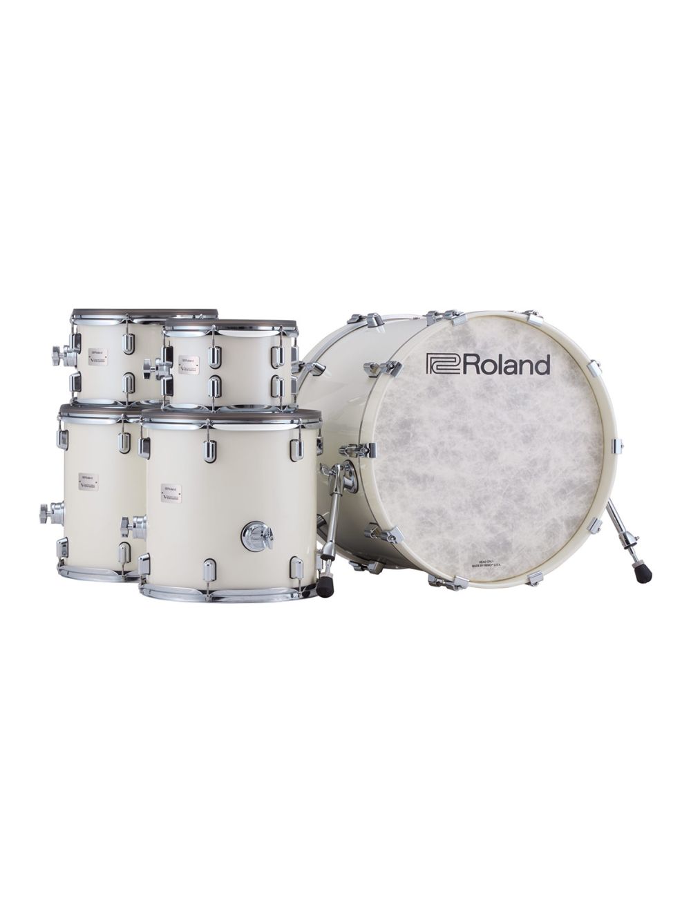 Roland VAD716 V-Drums Acoustic Designed Electronic Drum Kit - Pearl White - Open Box