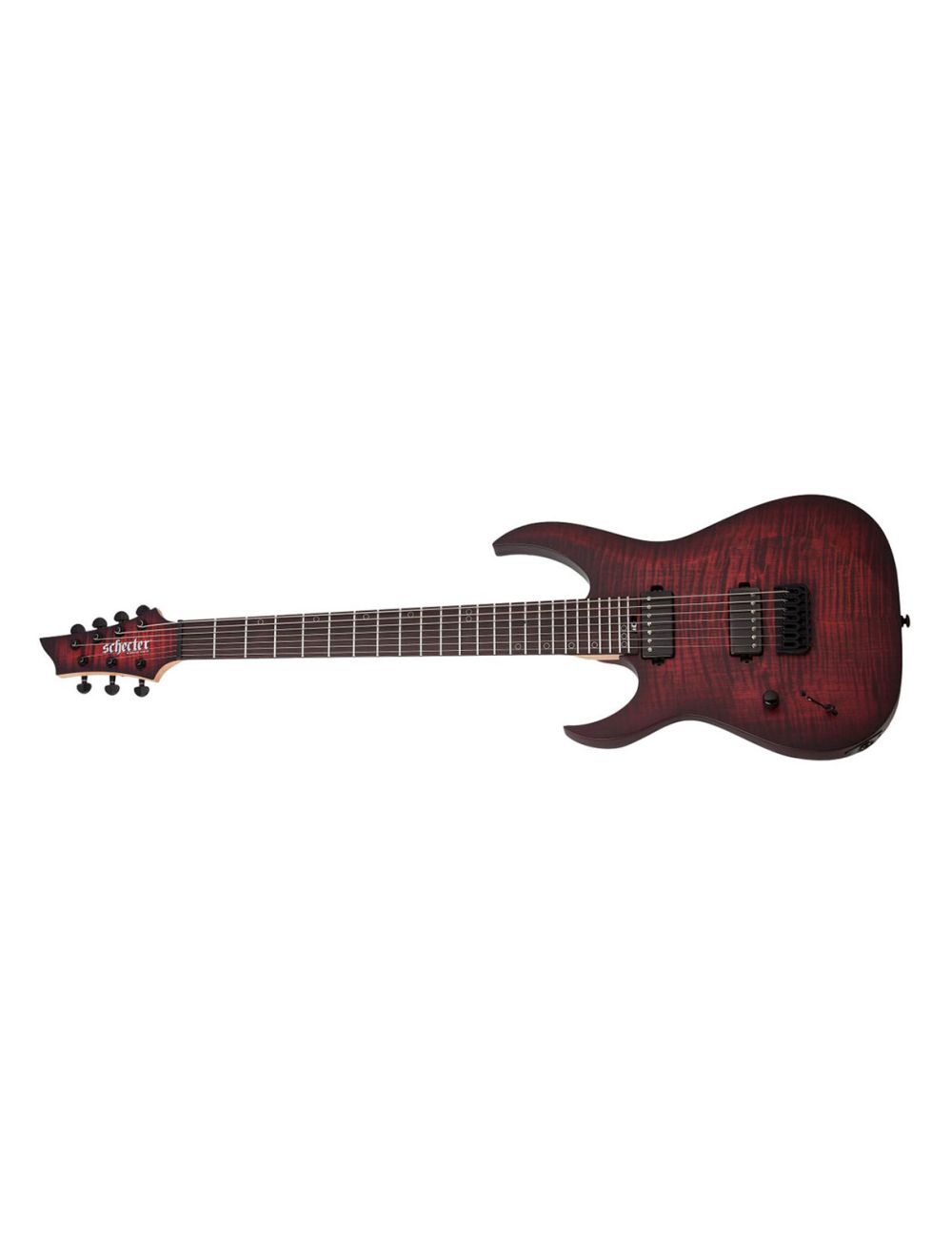 Schecter Sunset-7 Extreme Left Handed - Scarlet Burst