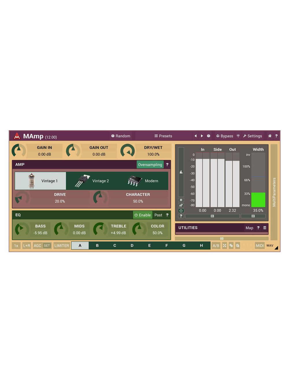 Melda MAmp A Great Vintage Amp for Soft Saturation