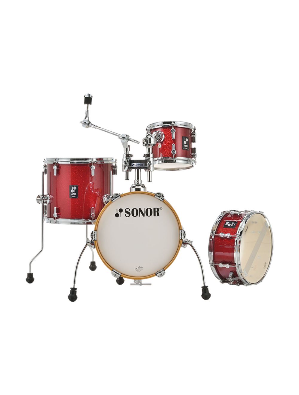 Sonor AQX Micro 4-pc Shell Pack w/ 14" Kick - Red Moon Sparkle