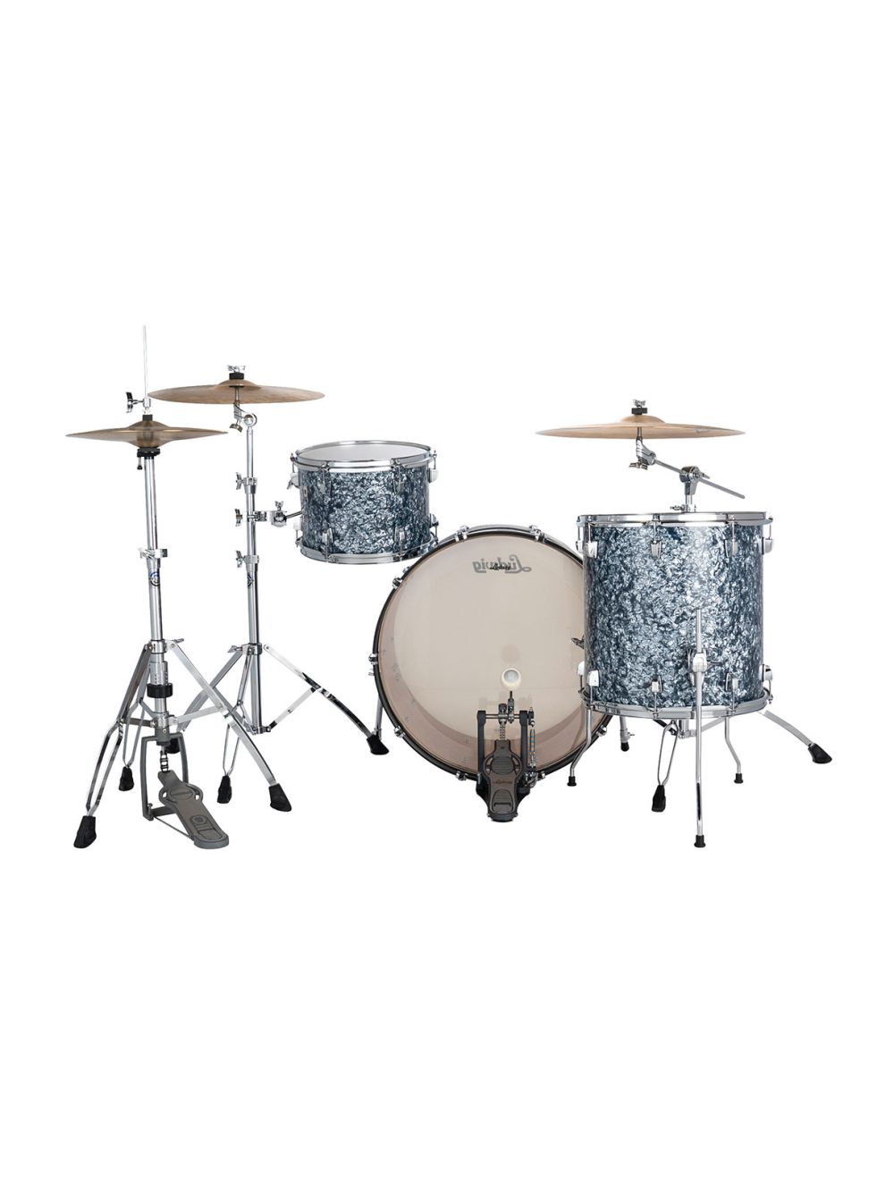 Ludwig Neusonic Pro Beat 3-pc Shell Pack w/ 24" Kick - Steel Blue Pearl