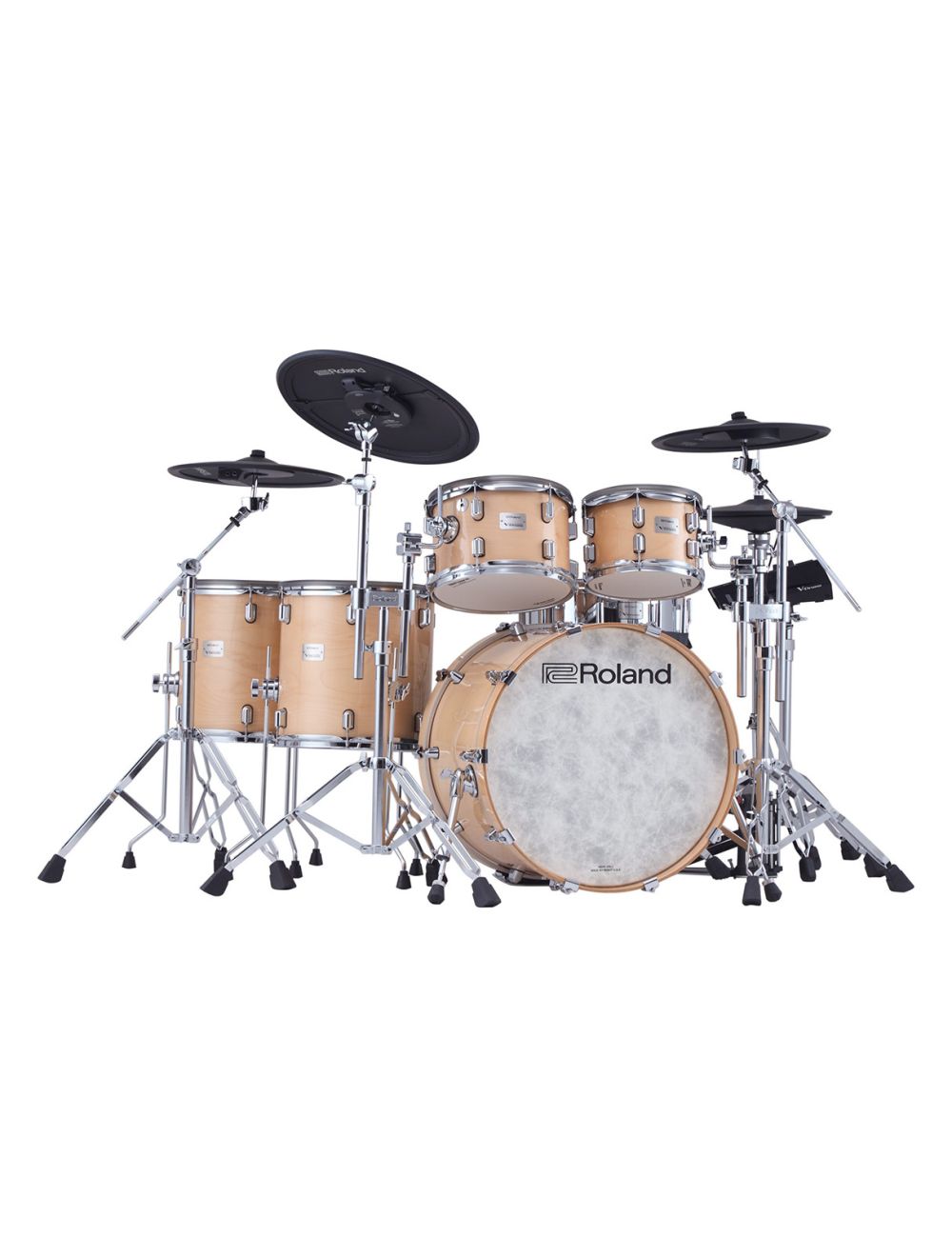 Roland VAD716 V-Drums Acoustic Designed Electronic Drum Kit - Gloss Natural - Open Box