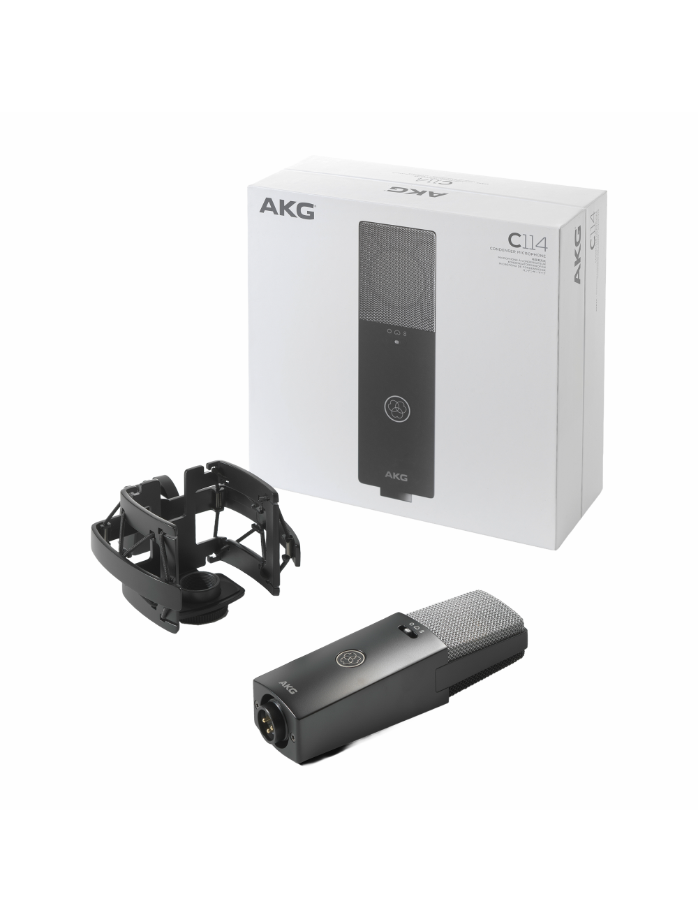 AKG C114 Large Diaphragm Condenser Microphone (Open Box)