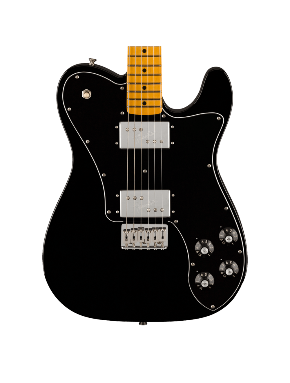 Used Fender American Vintage II 1975 Telecaster Deluxe - Black w/ Maple FB