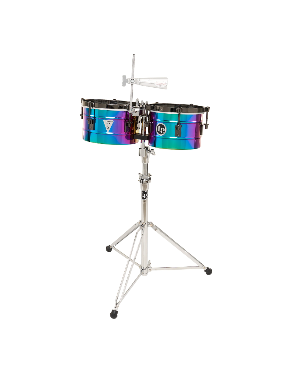 Latin Percussion 9-1/4"/10-1/4" Tony Succar Timbalitos - Rainbow Black Nickel