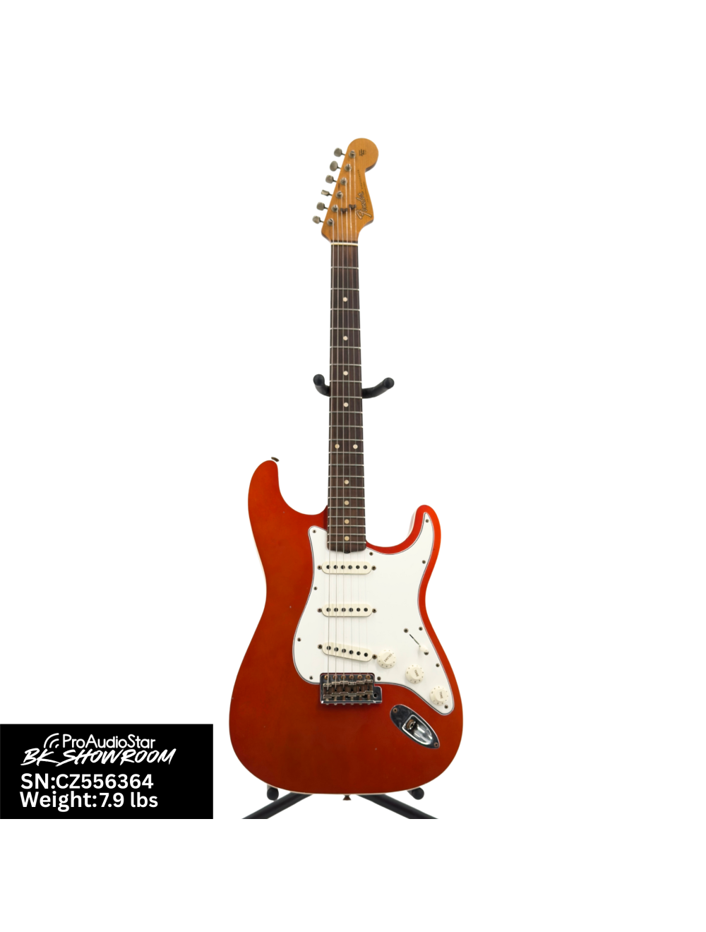 Used Fender Custom Shop Double-Bound Stratocaster Journeyman Relic Candy Tangerine