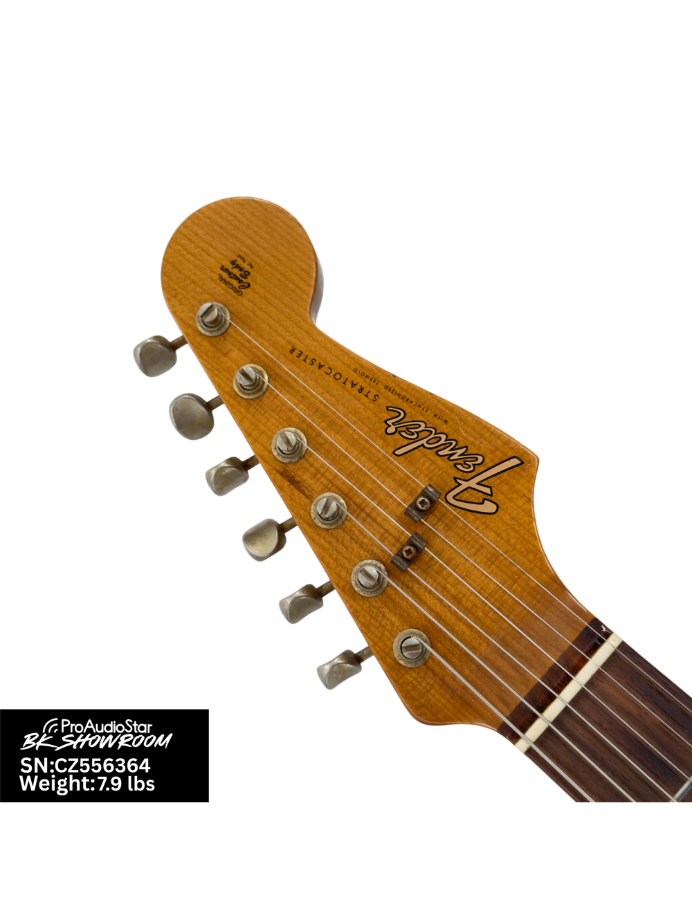 Used Fender Custom Shop Double-Bound Stratocaster Journeyman Relic Candy Tangerine