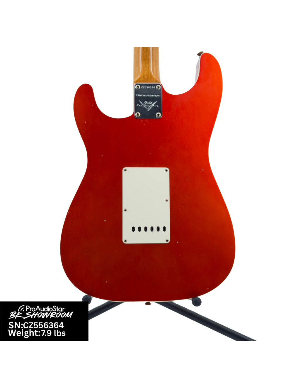 Used Fender Custom Shop Double-Bound Stratocaster Journeyman Relic Candy Tangerine