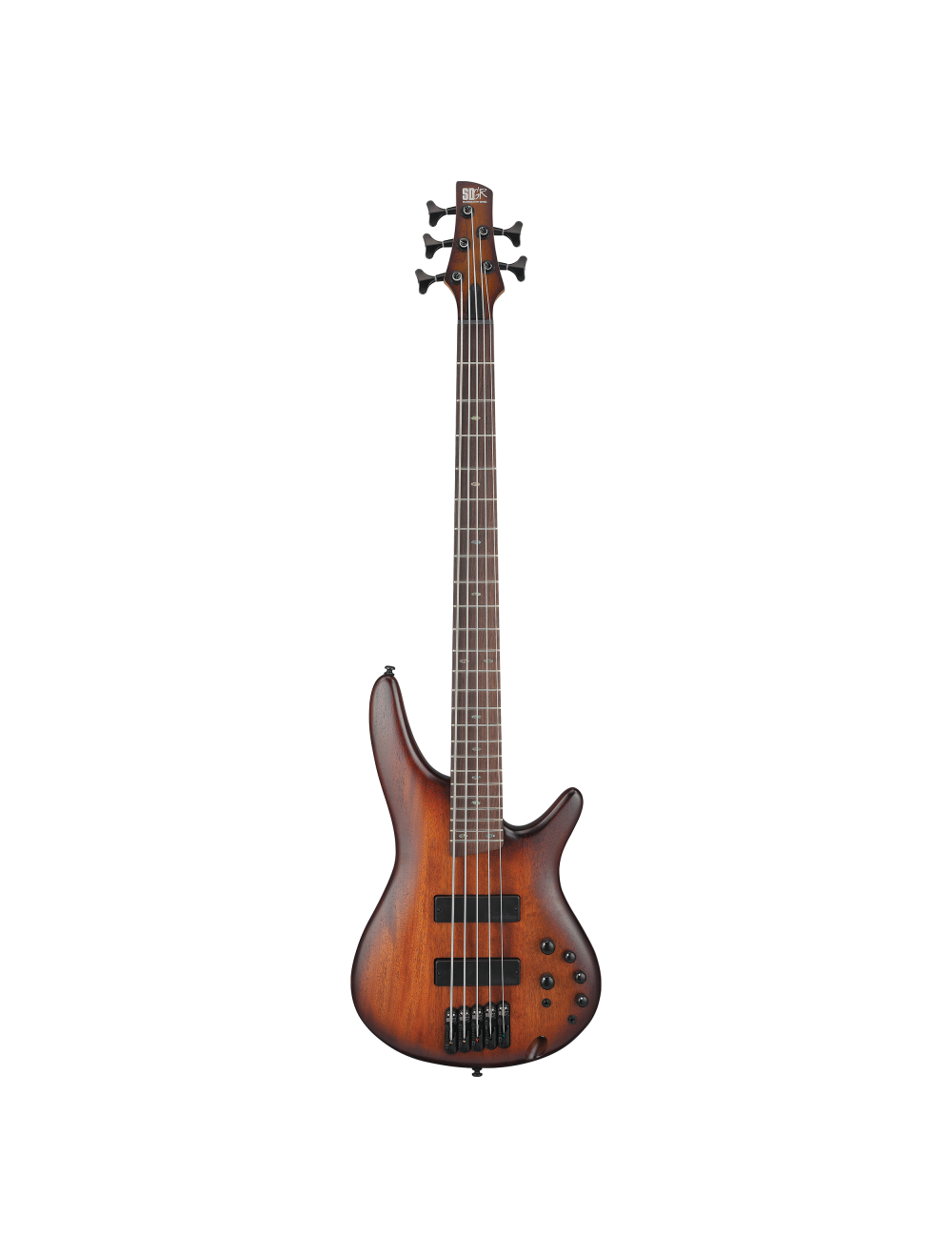 Used Ibanez SR505A SR Standard 5-String Bass - Mahogany Brown Burst Low Gloss