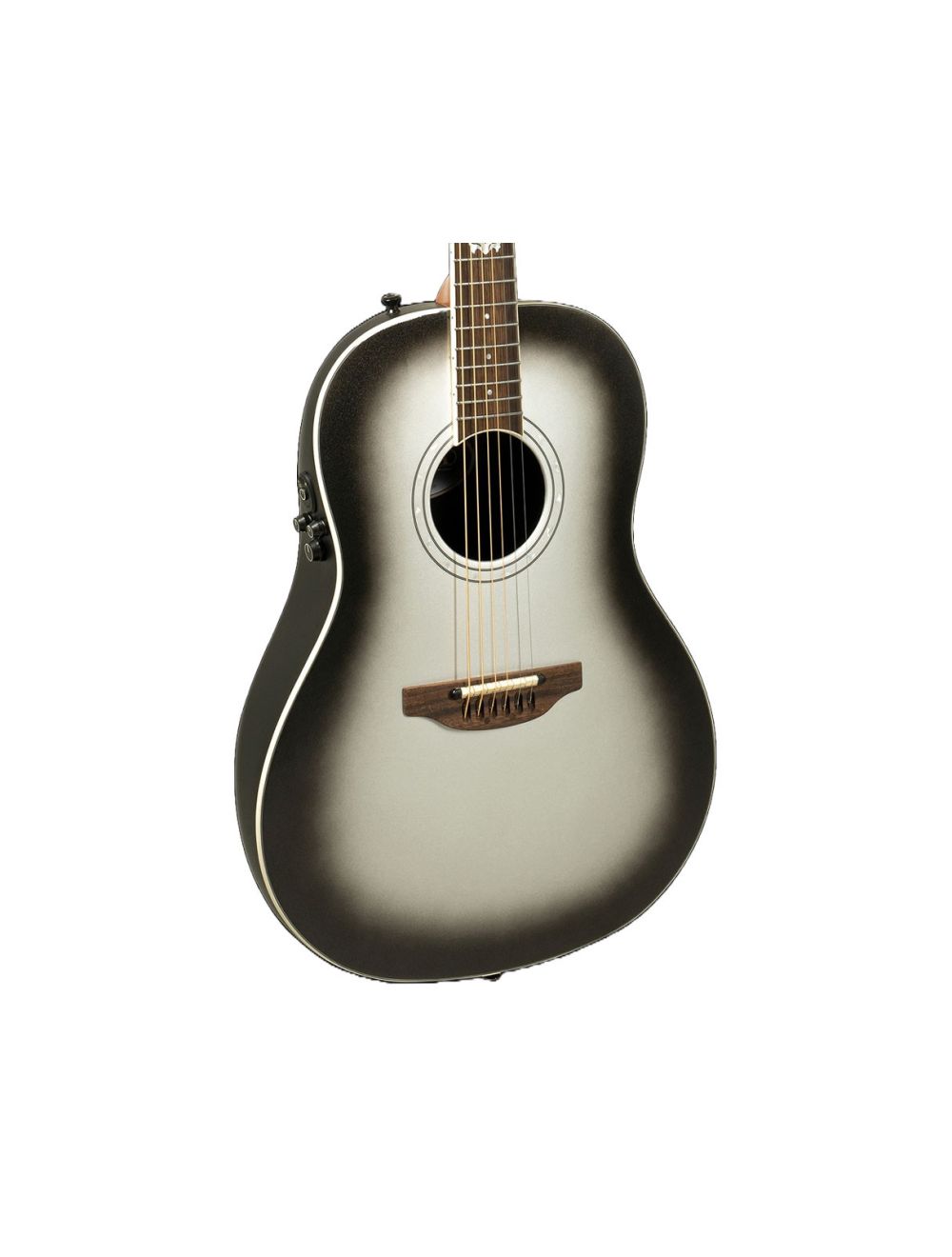 Ovation Ultra 1516SSM A/E Guitar - Silver Shadow