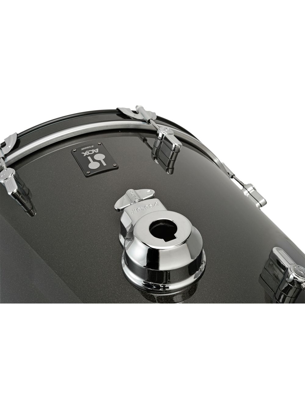 Sonor AQX Stage Drum Set w/ Hardware & Cymbals - Black Midnight Sparkle