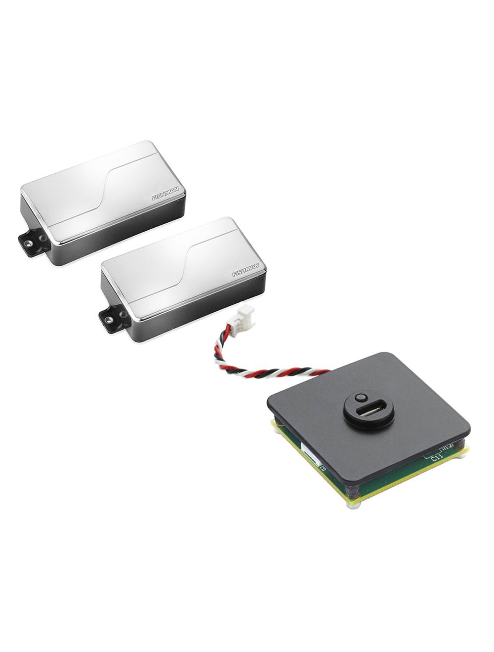 Fishman Fluence Modern Humbucker Set of 2 - Nickel + Rechargeable Battery Pack