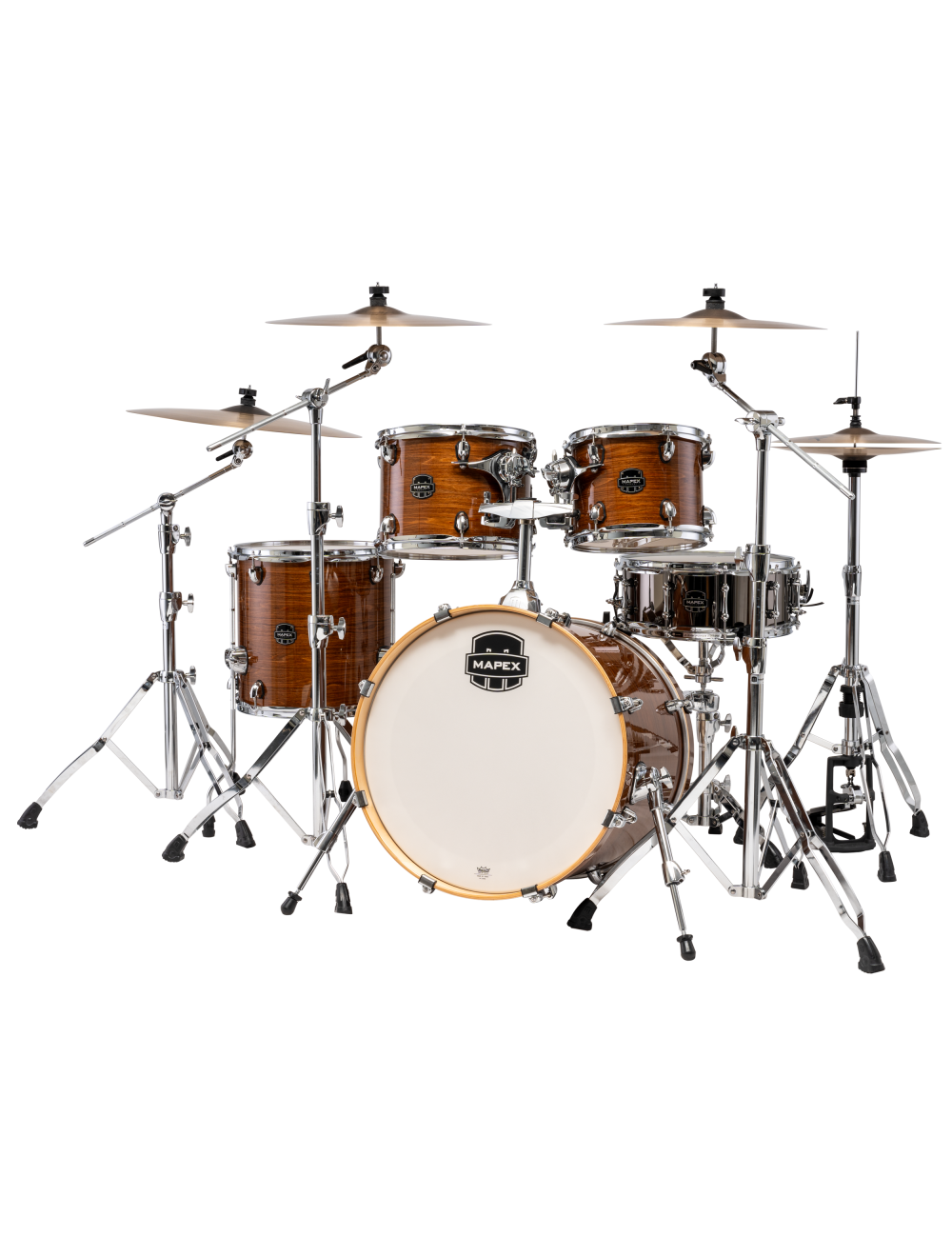 Mapex Armory Series Fusion 5-Pc Shell Pack w/ 20" Kick - Roasted Chestnut