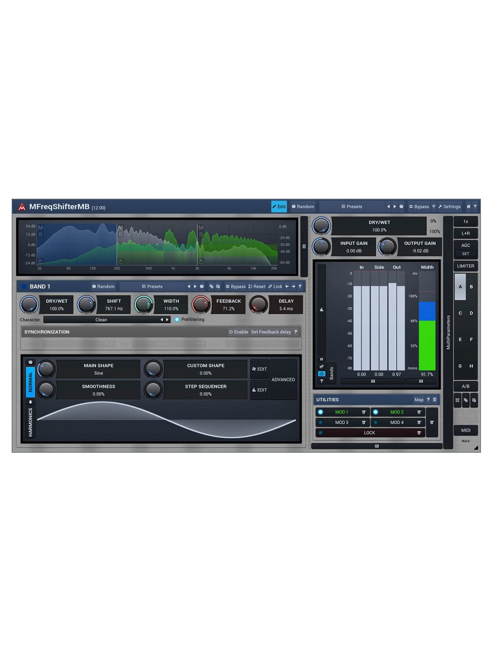 Melda MFreqShifterMB Fatten Your Sounds & Create New Ones