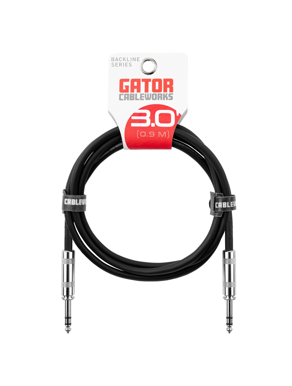 Gator Cableworks 3-foot TRS 1/4” Male to Male Balanced Patch Cable