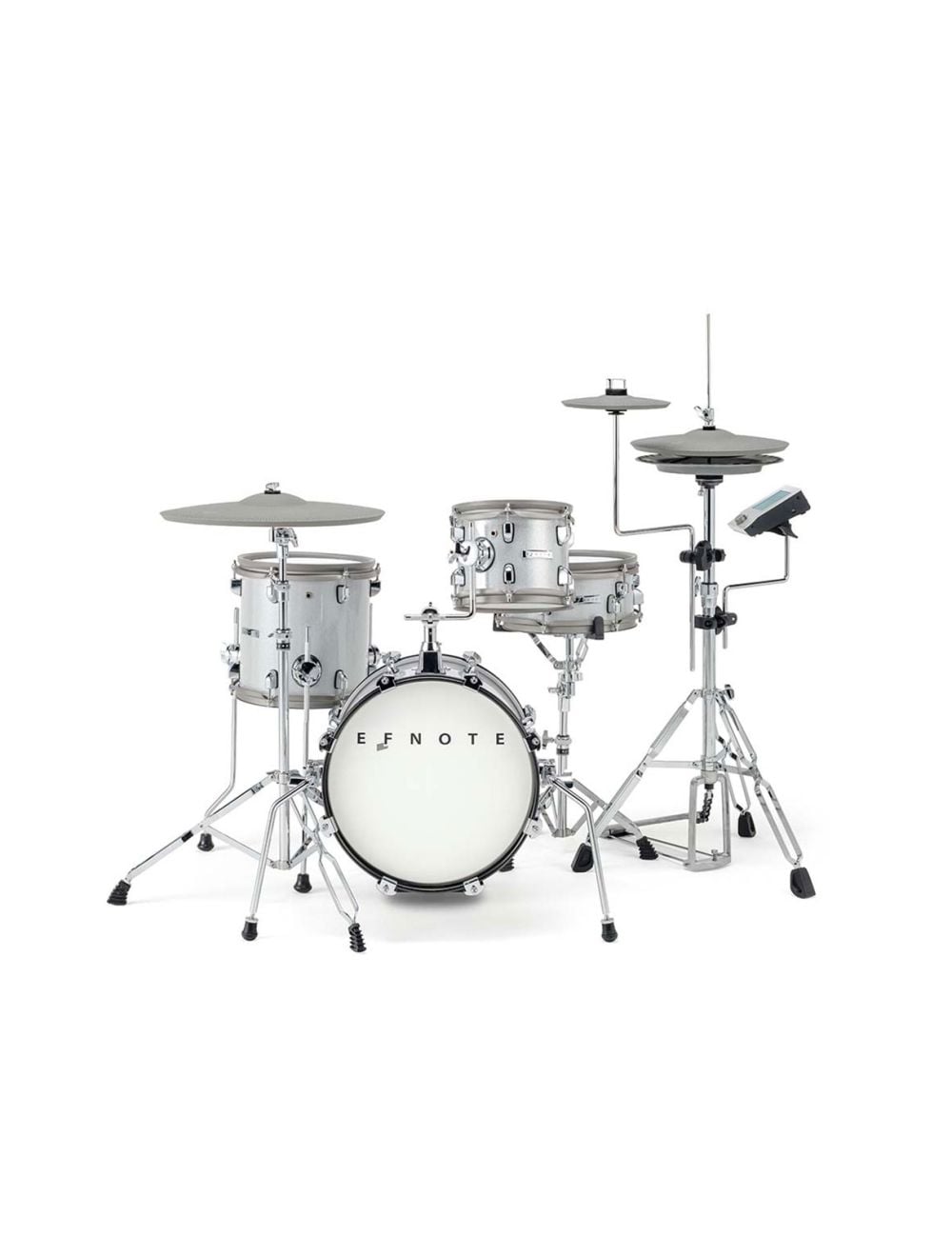 EFNOTE mini Acoustic Designed Electronic Drum Set - White Sparkle