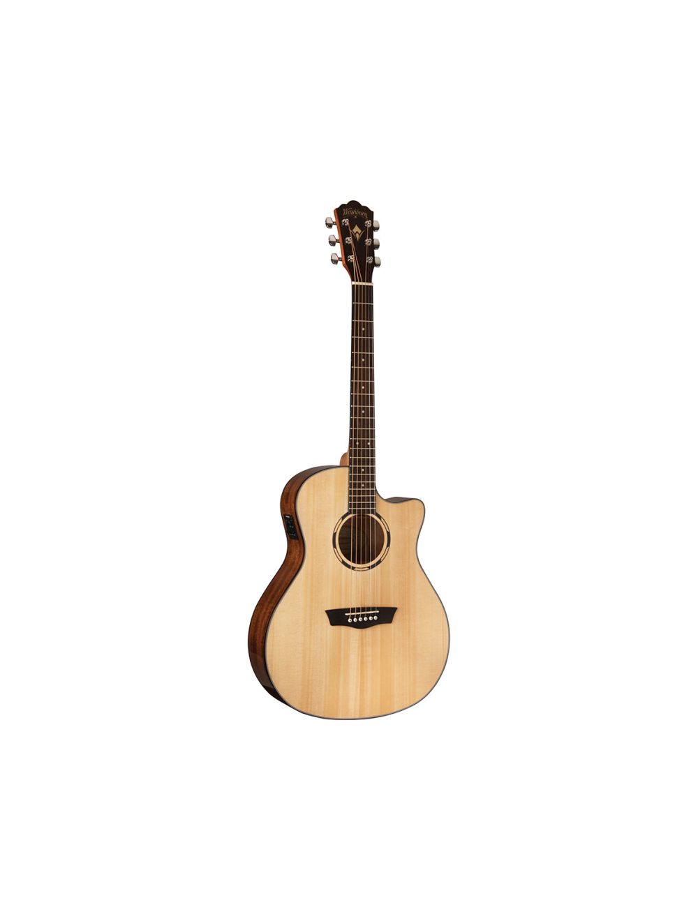 Washburn WLO10SCE-O Acoustic Electric Guitar - Natural - Open Box
