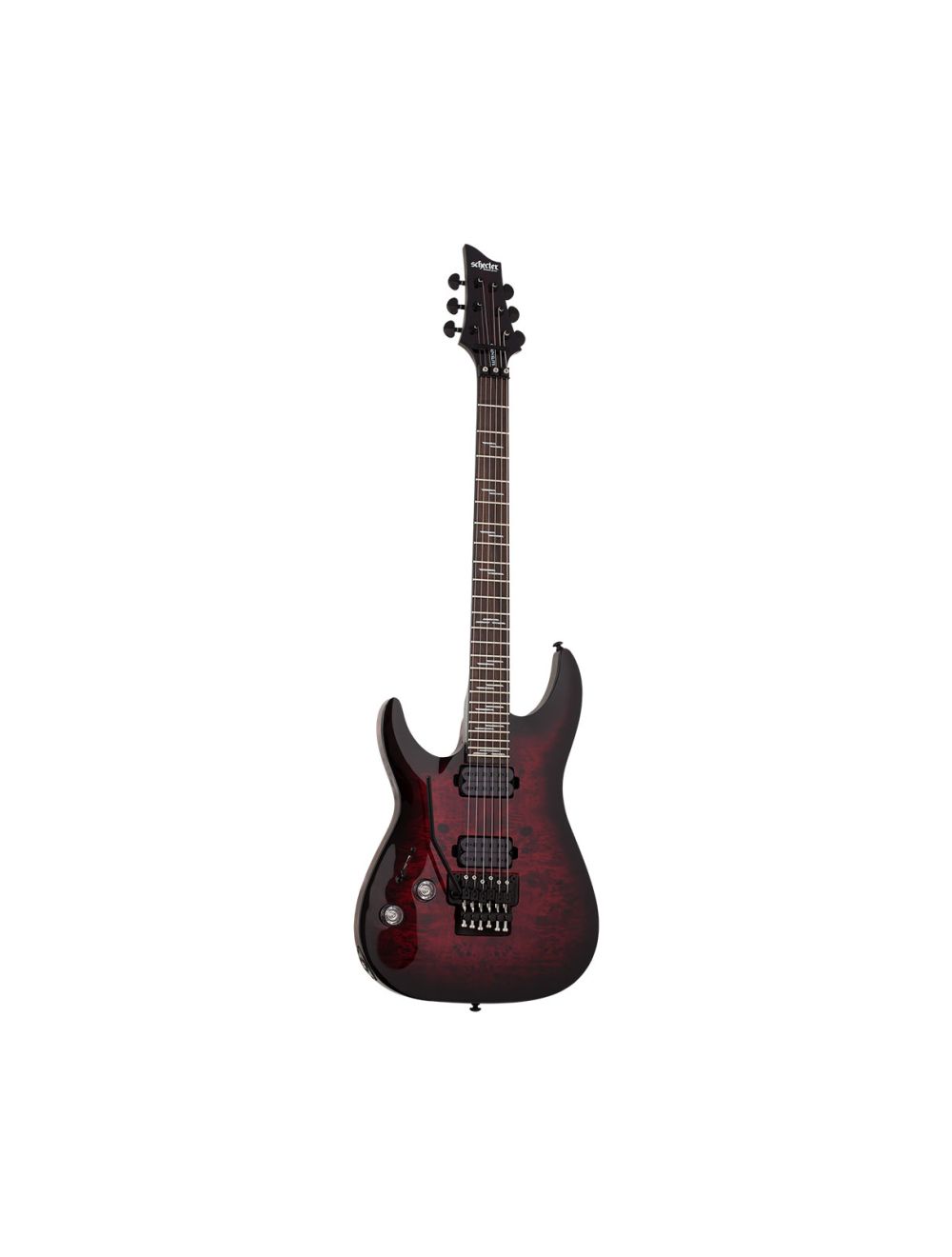 Schecter Omen Elite-6 FR Left Handed Electric Guitar - Black Cherry Burst - Open Box