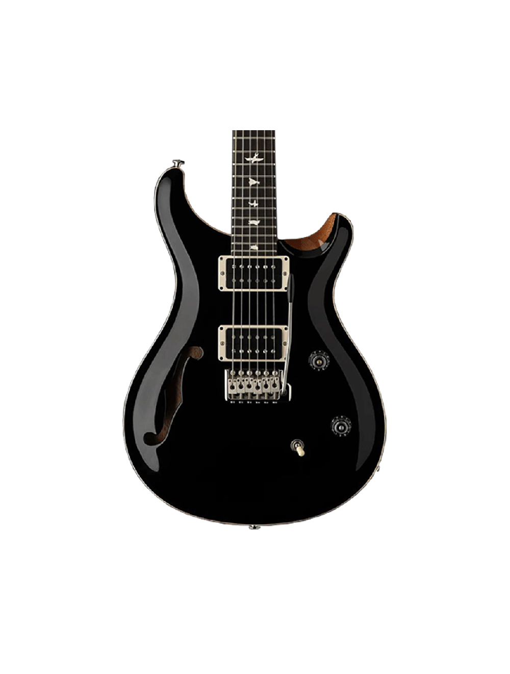 PRS CE 24 Semi-Hollow Electric Guitar - Black Top w/Natural Back - Open Box