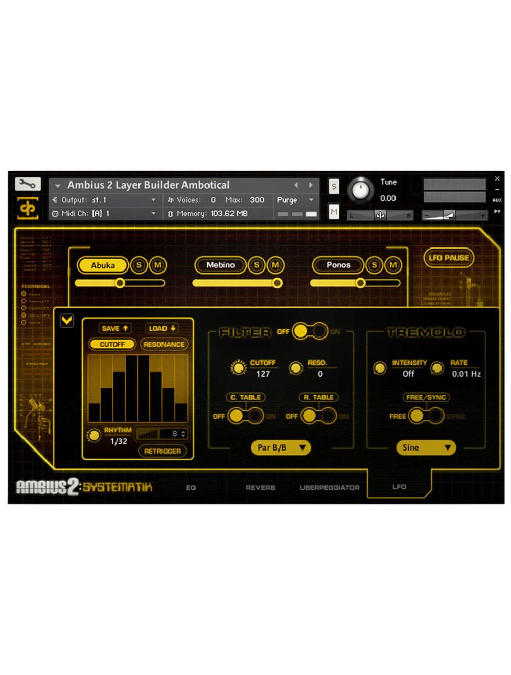 Soundiron Ambius 2: Systematik
