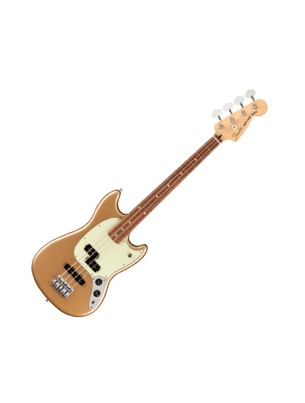 Fender Player Mustang Bass PJ Firemist Gold w Pau Ferro FB