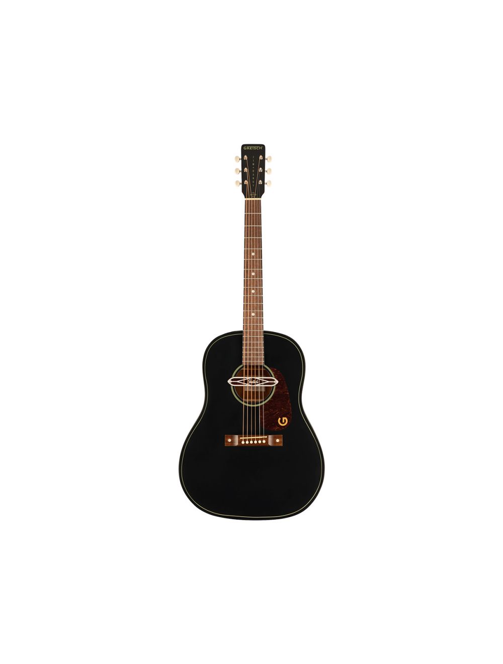 Gretsch Deltoluxe Dreadnought A/E Guitar - Black Top