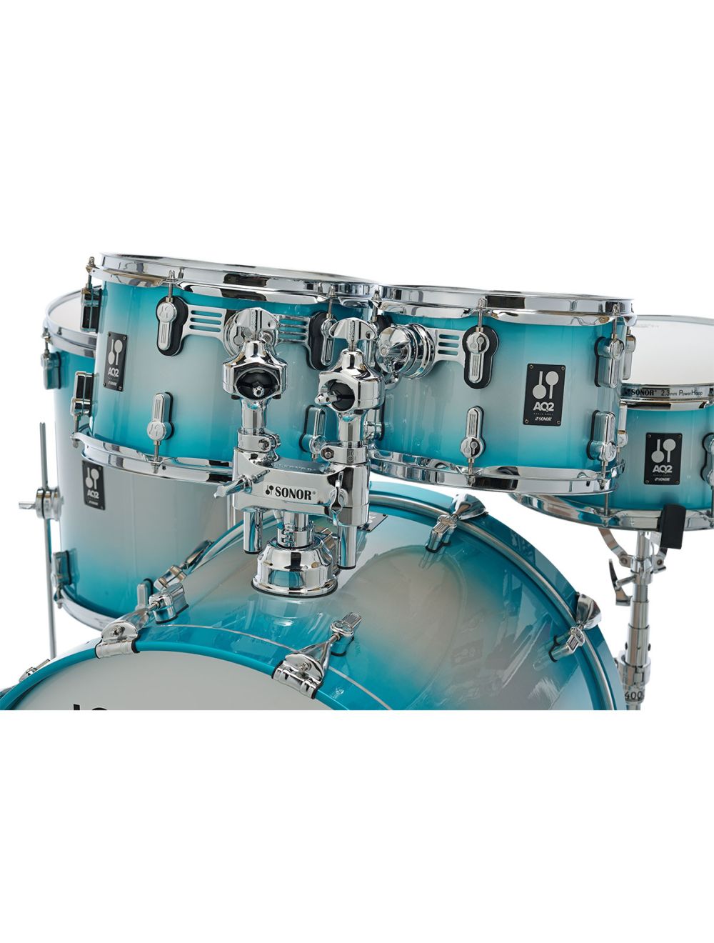 Sonor AQ2 Maple Studio 5-pc Shell Pack w/ 20" Kick - Aqua Silver Burst