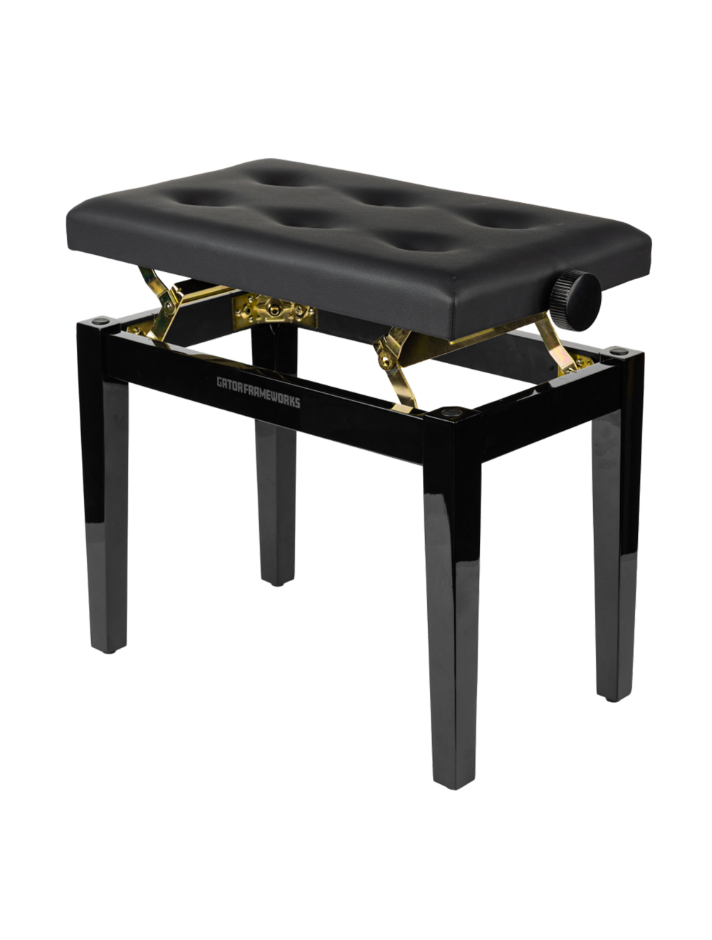 Gator Frameworks GFW-KEYBENCH-HABK Deluxe Piano Bench - Black