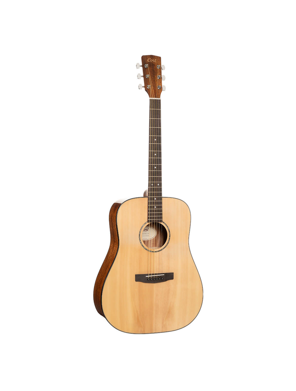 Cort Earth 60 Dreadnought Solid Top Acoustic Guitar - Black