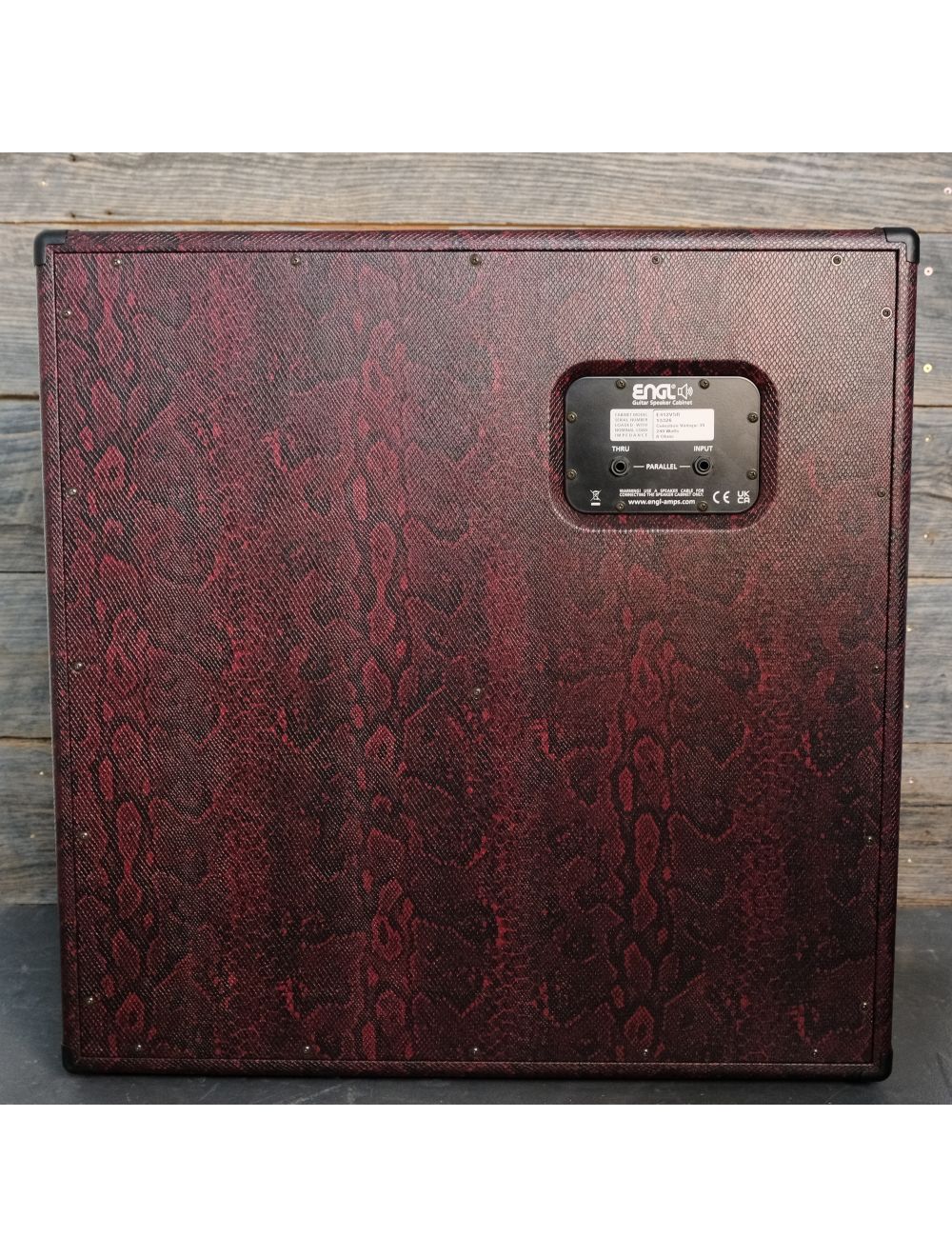 ENGL E412VSB Custom Shop Slant 4x12" Guitar Speaker Cabinet - Red Snakeskin