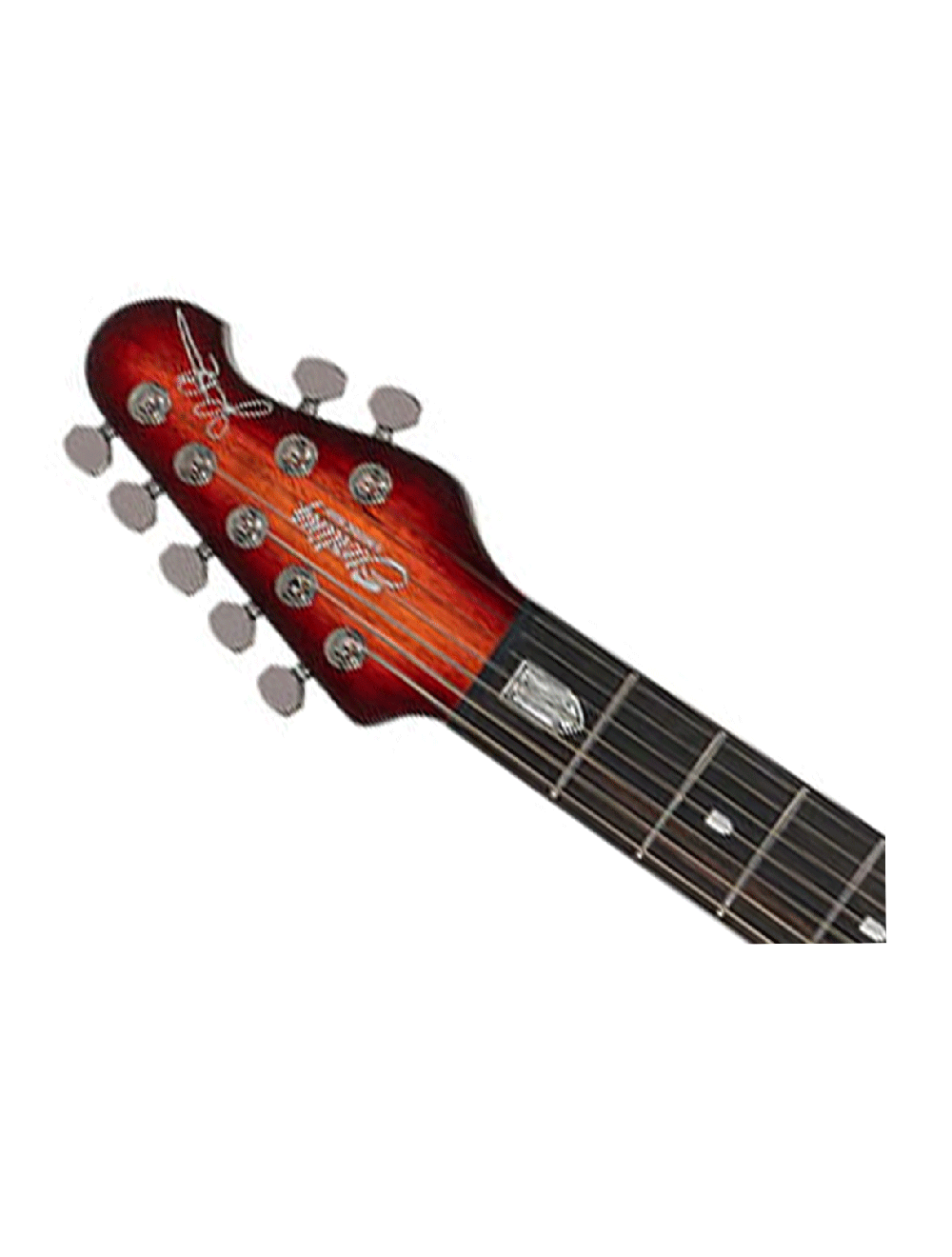 Sterling by Music Man MAJ270X Majesty 7 - Spalted Maple Blood Orange Burst