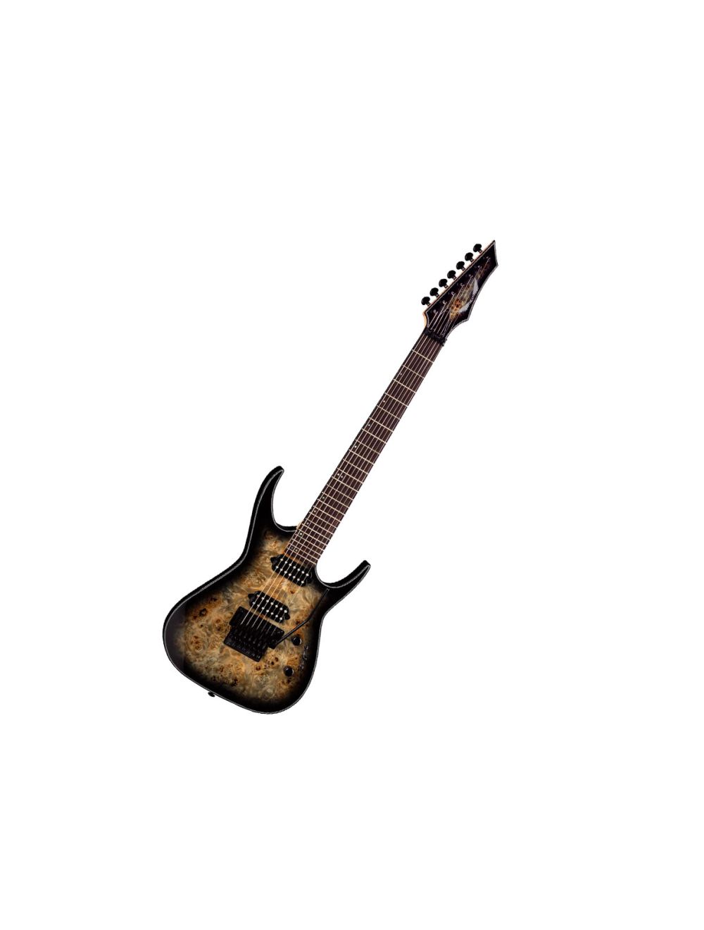 Dean Exile Select 7 Floyd Fluence - Natural Black Burst