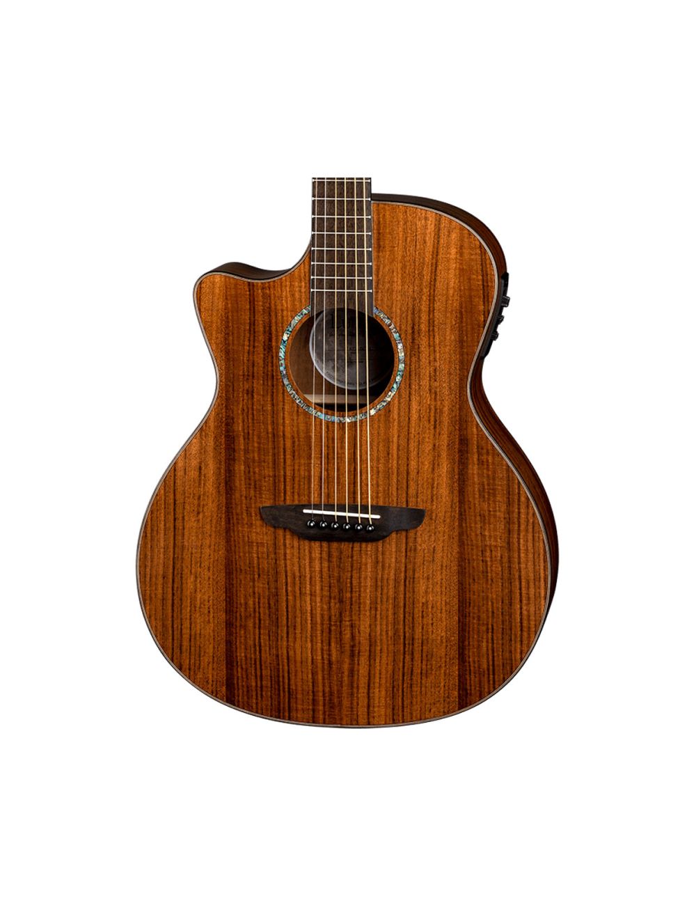 Luna High Tide Koa Grand Concert Cutaway Left Handed A/E Guitar - Open Box