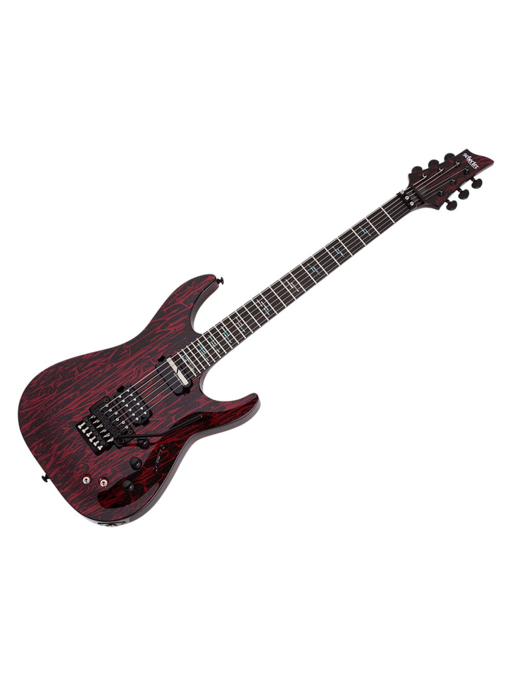 Schecter C 1 FR S Silver Mountain Blood Moon