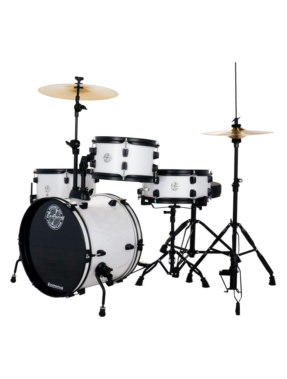Ludwig Pocket Kit 4-Piece Shell Pack w/16" Kick - Sugar Sparkle