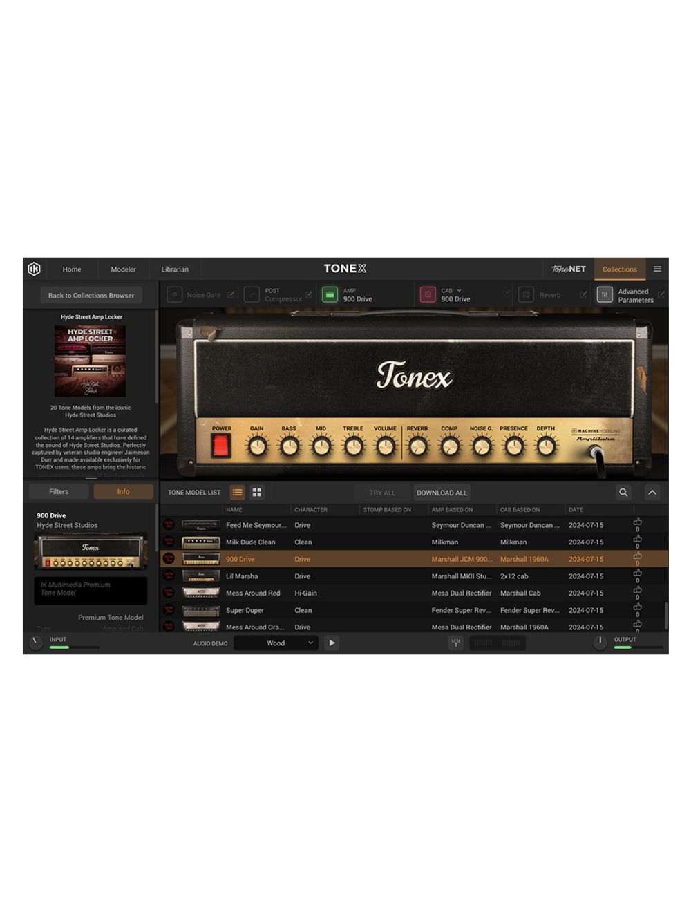 IK Multimedia TONEX Hyde Street Collections: Amp Locker
