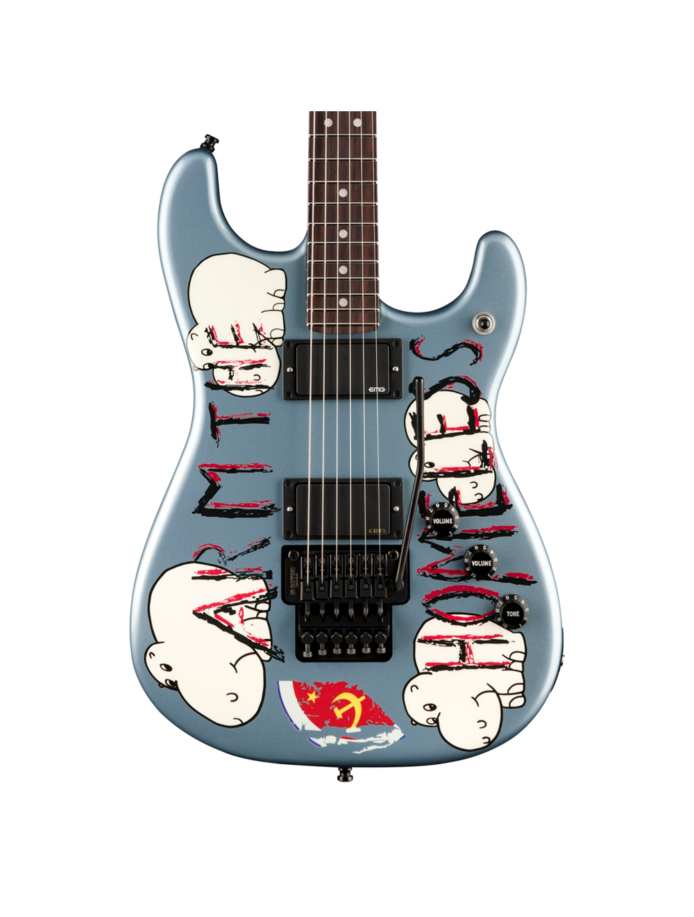 Used Fender Tom Morello Arm The Homeless - Blue Ice Metallic w/Rosewood FB