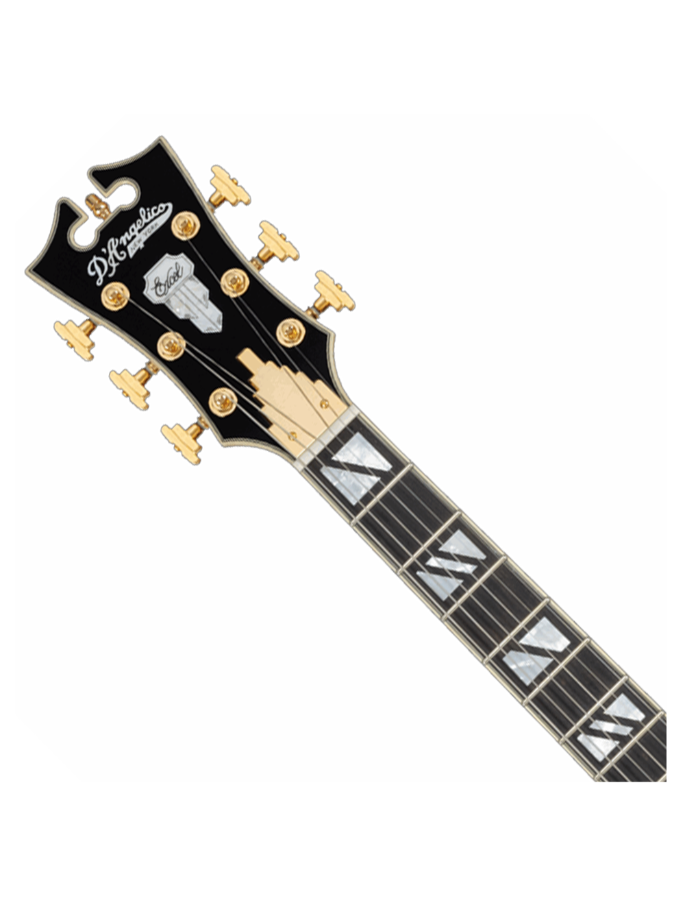 D'Angelico Excel DC Double Cutaway Semi-Hollow Guitar -  Solid Black