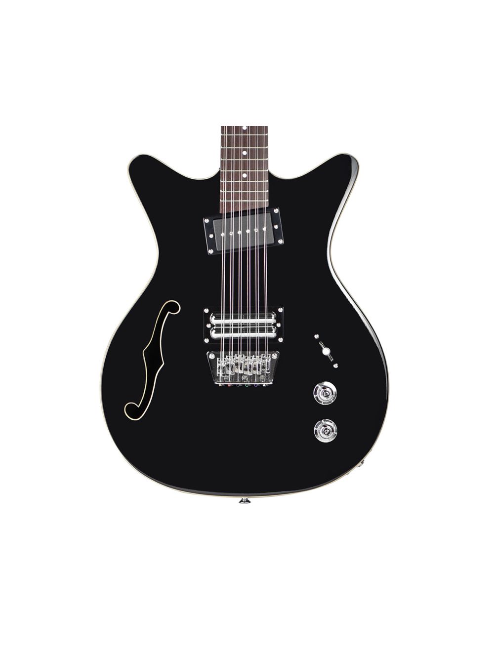 Danelectro Fifty Niner 12-String Semi-Hollow Guitar - Black