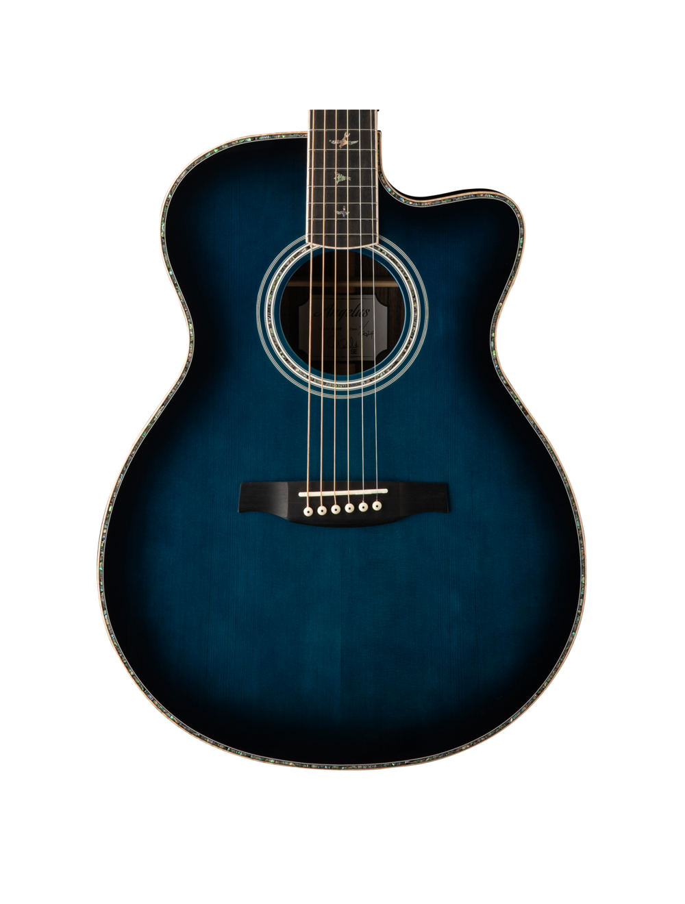 PRS SE A60 Angelus A/E Guitar w/Fishman Sonitone Pickup - Cobalt Blue Burst