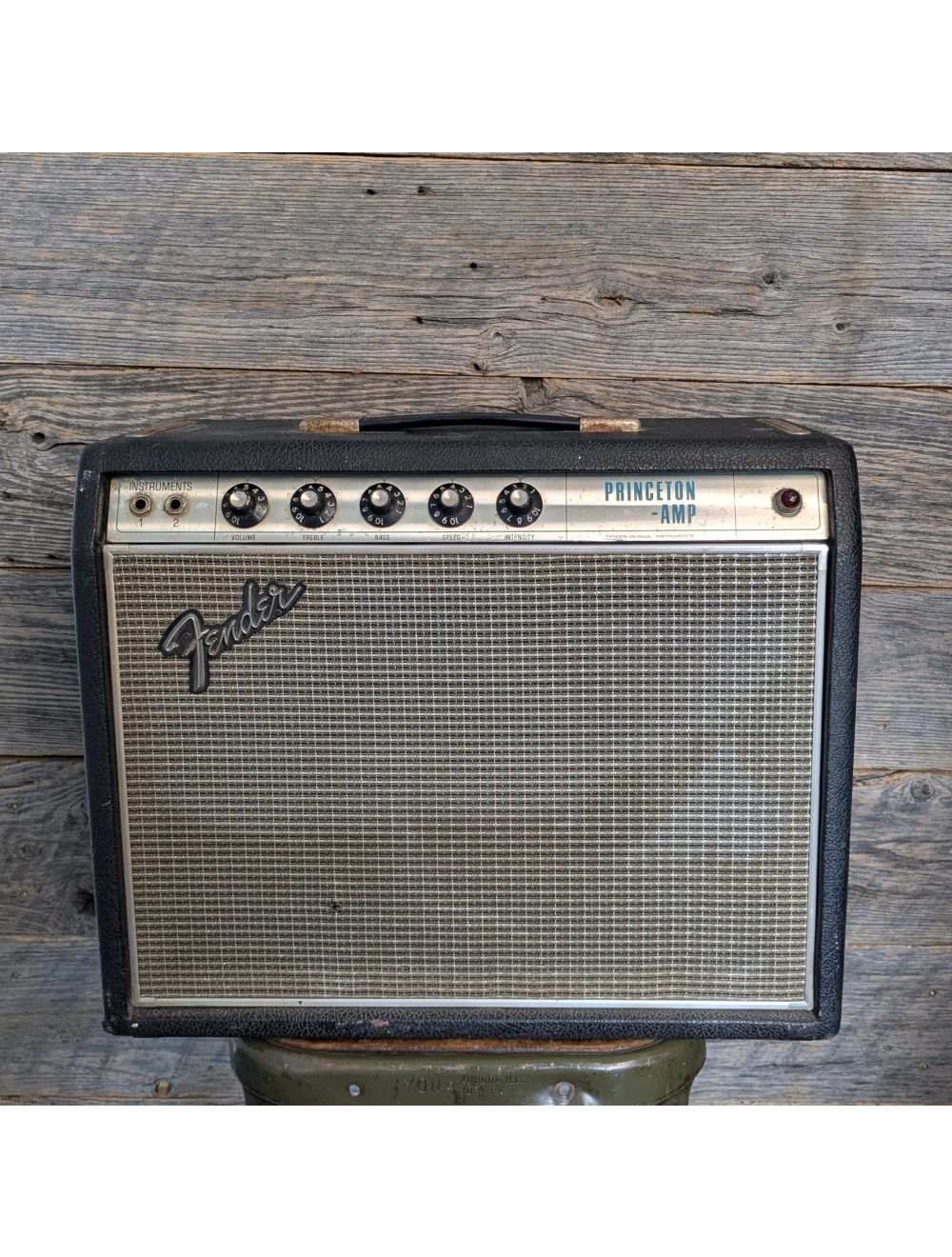 Used Fender 1969 Princeton Combo Amp w/Drip Edge Grill