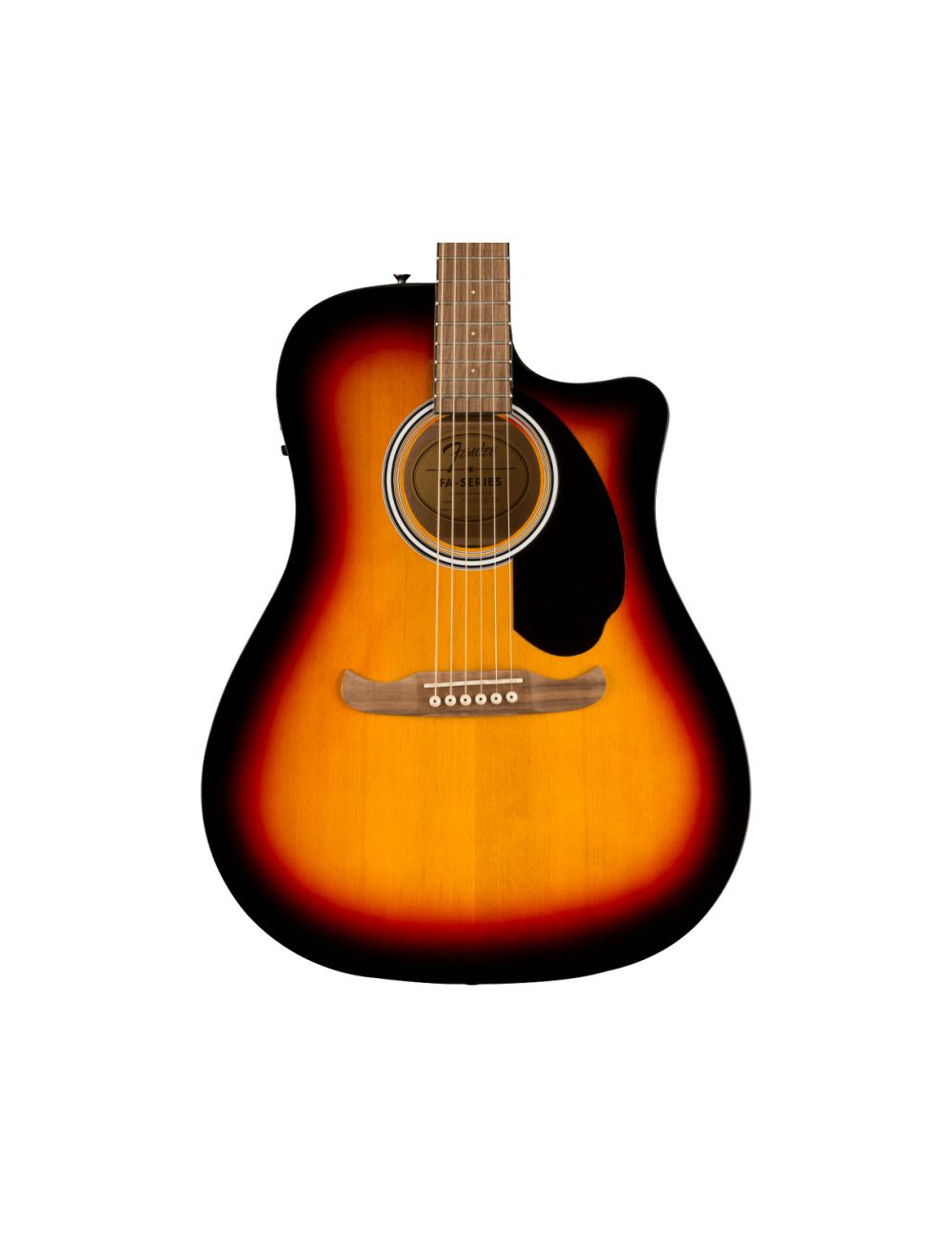 Fender FA-125CE Dreadnought A/E Guitar - Sunburst w/ Walnut FB