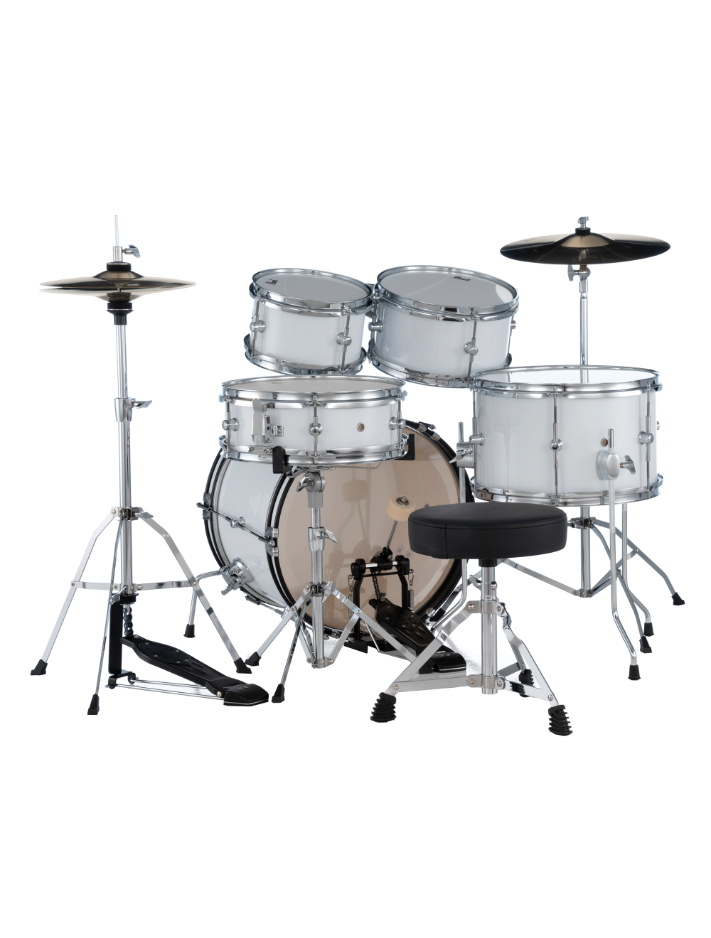 Pearl Roadshow Jr. 5-Pc. Drum Set w/Hardware + Cymbals - Pure White - Open Box