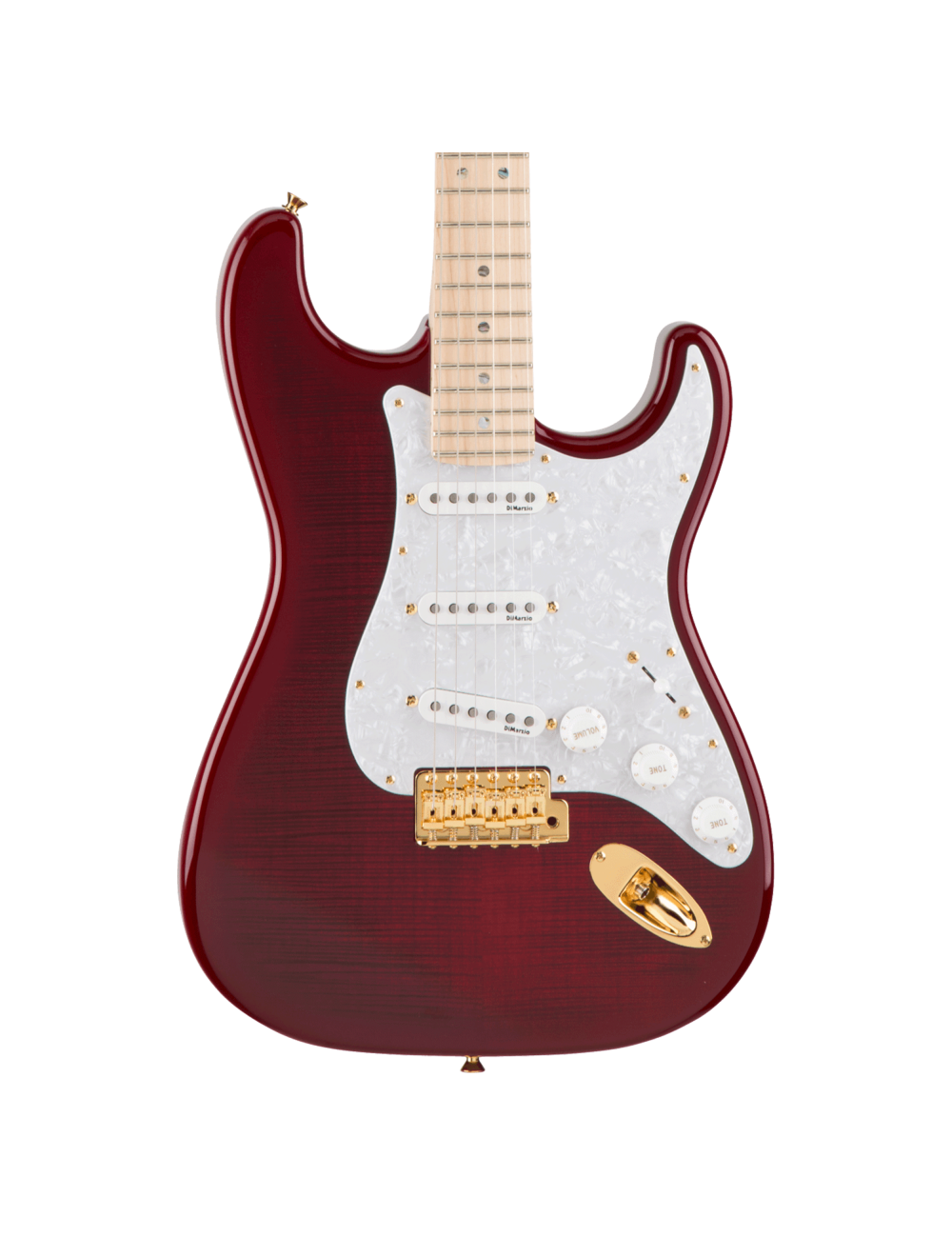 Used Fender Richie Kotzen Stratocaster - Transparent Red Burst w/Maple FB