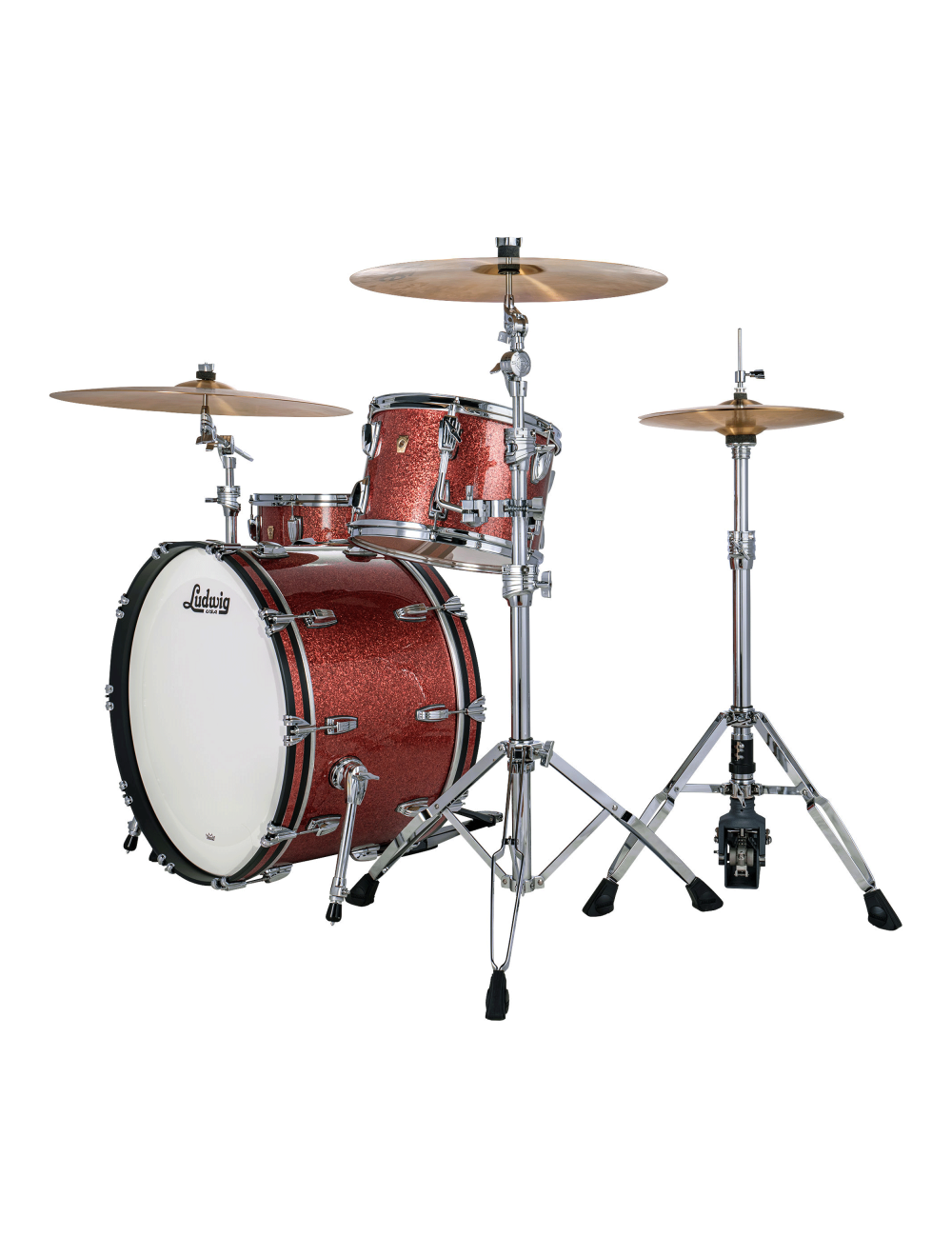 Ludwig Classic Maple Pro Beat 3-pc Shell Pack w/24" Kick - Hybrid Copper Sparkle
