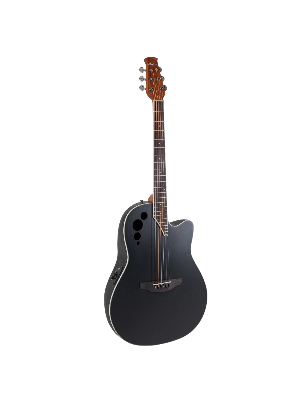 Ovation Applause AE44-5S Cutaway A/E Guitar - Black Satin - B-Stock