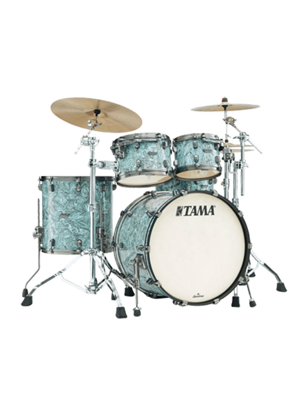 Tama Starclassic Maple 4-piece Shell Pack - Sky Blue Swirl
