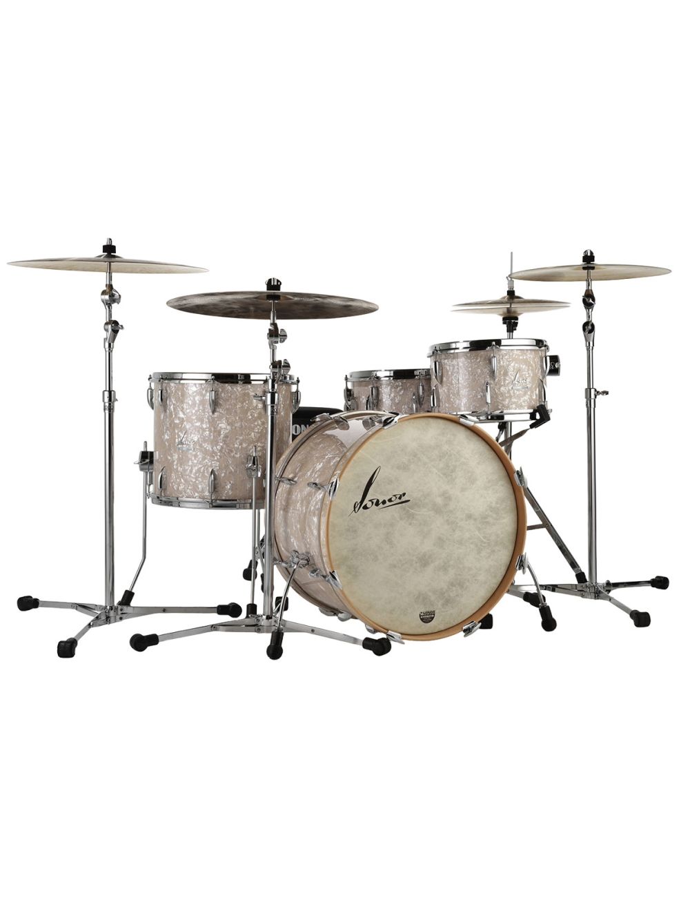 Sonor Vintage Series 3-pc Shell Pack w/ 20" Kick - Vintage Pearl